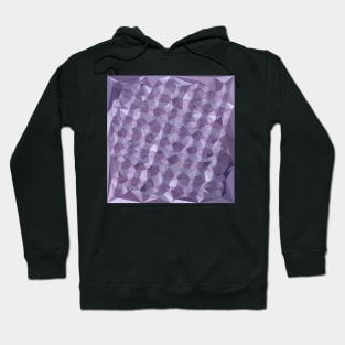 Dark Raspberry Abstract Low Polygon Background Hoodie